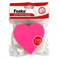 Стікер Foska Серце 73*73мм, 75 gsm 200 арк G5201-15 Стікер Foska Серце 73*73мм, 75 gsm 200 арк G5201-15