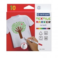 Маркери CENTROPEN Textile 10 кол 2 мм 2739 Маркери CENTROPEN Textile 10 кол 2 мм 2739