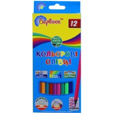олівці кольорові, пластик, ECO, 12 кол., 5-202/6, БАРВ олівці кольорові, пластик, ECO, 12 кол., 5-202/6, БАРВ