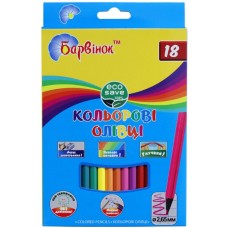 олівці кольорові, пластик, ECO, 18 кол., 5-203/6, БАРВ олівці кольорові, пластик, ECO, 18 кол., 5-203/6, БАРВ