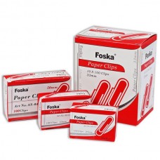 Скріпка Foska 33 мм нікельовані круглі 100шт/уп Скріпка Foska 33 мм нікельовані круглі 100шт/уп
