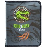 папка на блискавці об'ємна, '' Dino'', 30*190*250 мм, 500мкн PP, 5627-24C, Class
