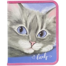 папка на блискавці об'ємна, '' Lovely Cat'', 30*190*250 мм, 500мкн PP, 5629-24C, Class папка на блискавці об'ємна, '' Lovely Cat'', 30*190*250 мм, 500мкн PP, 5629-24C, Class