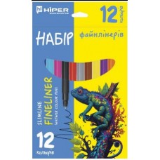 Набір файнлінеров SLIMLINE FINELINER 12ШТ HSF-7012 Набір файнлінеров SLIMLINE FINELINER 12ШТ HSF-7012