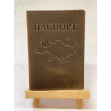 Обкл. на паспорт '' Карта '' шкіра 195х135 шоколад