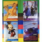 Картон кольоровий А4 ТЕТРАДА Disney  8арк/8кол ТЕ12048, 1/20, 2-хстор