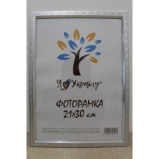Фоторамка 21*30 Юг багет 1511 ДВП+скло з/н срібна із срібним накатом