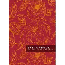 Блокнот TM 4Profi А5 ''Colour vibes sketchbook''Scarlet 14129