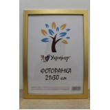 Фоторамка 21*30 Юг багет 1611 ДВП+скло  з/н золото