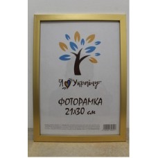 Фоторамка 21*30 Юг багет 1611 ДВП+скло з/н золото Фоторамка 21*30 Юг багет 1611 ДВП+скло з/н золото