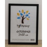 Фоторамка 21*30 Юг багет 1611 ДВП+скло з/н чорний