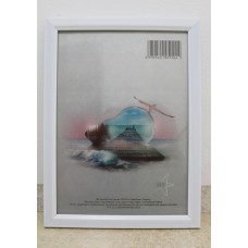 Фоторамка 13*18 Юг багет 1210 ДВП+скло з ніжкою біла