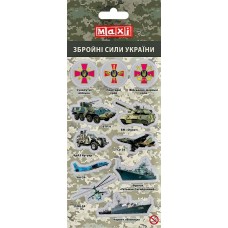 Наліпки полімерні пласкі «Military», 10*18 см Наліпки полімерні пласкі «Military», 10*18 см