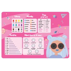 Підкладка для столу YES 42*29см Cosmos англійська Підкладка для столу YES 42*29см Cosmos англійська