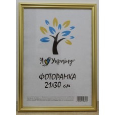 Фоторамка 21*30 Юг багет 1515 б\з ДВП+скло з/н золото Фоторамка 21*30 Юг багет 1515 б\з ДВП+скло з/н золото