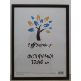 Фоторамка 30*40 Юг багет 2014 ДВП+скло б/н коричневий