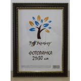 Фоторамка 21*30 Юг багет 327 ДВП+скло з/н коричнева з обрамленням