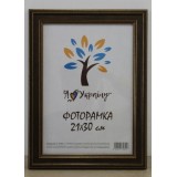 Фоторамка 21*30 Юг багет 3220 ДВП+скло з/н бронзовий