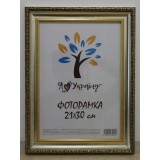Фоторамка 21*30 Юг багет 377 ДВП+скло з/н старовинне срібло з обрамленням
