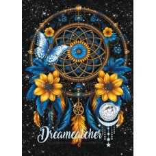 Розмальовка А4 210х297 мм 8 арк офсет 120г/м2 скоба (1+0) Dreamcatcher Розмальовка А4 210х297 мм 8 арк офсет 120г/м2 скоба (1+0) Dreamcatcher
