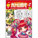 Розмальовка А4 210х297 мм 8 арк офсет 100г/м2 скоба (1+0) ANIME