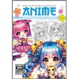 Розмальовка А4 210х297 мм 8 арк офсет 100г/м2 скоба (1+0) ANIME Розмальовка А4 210х297 мм 8 арк офсет 100г/м2 скоба (1+0) ANIME