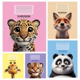Зошит Fаmily Line 18 арк # Funnybook, мокрий шовк+УФ, зворотня задруківка 20/200