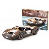 Дерев'яний 3D конструктор ''FAST CAR GT'' білий