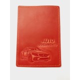 Обкл. на ID AUTO Documents шкіра 140х95 червоний