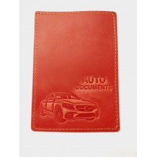 Обкл. на ID AUTO Documents шкіра 140х95 червоний Обкл. на ID AUTO Documents шкіра 140х95 червоний