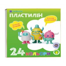 пластилін 24 кольори, 480гр пластилін 24 кольори, 480гр