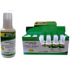 Коректор 4OFFICE з пензл., 18мл  Fluid, 4-342