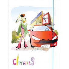 Папка на гумці А4 ''City girls'' L6010
