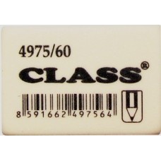 гумка для стирання, м'яка, біл., 4975/60, CLASS