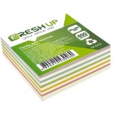 Блок паперу для нотаток 85х85мм 400 арк клеєний мікс Fresh Up FR-2212