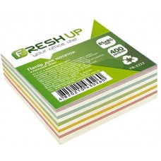 Блок паперу для нотаток 85х85мм 400 арк клеєний мікс Fresh Up FR-2212 Блок паперу для нотаток 85х85мм 400 арк клеєний мікс Fresh Up FR-2212