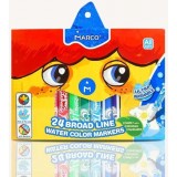 Фломастери JUMBO MARCO 24 кол. карт.уп. Super Washable, 1632-24СВ