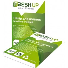 Блок паперу для нотаток 145х100x100 арк не клеєний білий Fresh Up