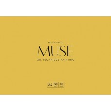 Папір для Mix Technique в папці А4+ 10 аркушів, PD-A4-045, 10л, 240 г/м2, MUSE