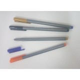 Ручка кульк.Nifty pen grey metalic mix корпус, синя, упак. 50шт