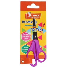 ножиці дит., 12, 7см, фіол. ручки, НЦ404-07, УМКА