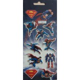 Наліпки полімерні об'ємні глянцеві Superman 10*18см 04263