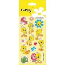 Наліпки полімерні об'ємні з блискітками Tweety 10*18см TW05263