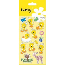 Наліпки полімерні об'ємні з блискітками Tweety 10*18см TW05265