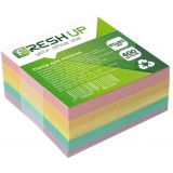 Блок паперу для нотаток 85х85мм 400 арк., клеєний, класика Fresh Up арт.FR-3212 (100405)