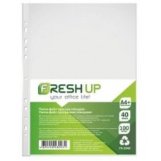 Файл Fresh Up А4+ 40 мк глянсова 100шт/уп FR-20-40 Файл Fresh Up А4+ 40 мк глянсова 100шт/уп FR-20-40