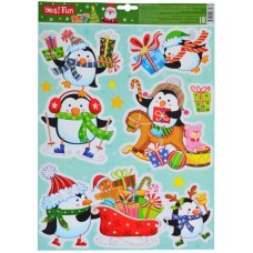 Наліпки Yes! Fun новорічні для вікон, лазерні (41*29см)801039 Наліпки Yes! Fun новорічні для вікон, лазерні (41*29см)801039