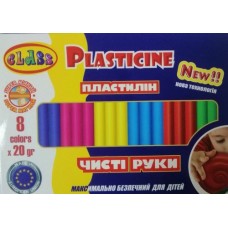 Пластилін ''Чисті руки MAXI'' 8кол.*20гр, ECO, 7644С, CLASS Пластилін ''Чисті руки MAXI'' 8кол.*20гр, ECO, 7644С, CLASS