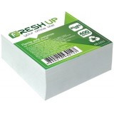 Блок паперу для нотаток 85х85мм 400 арк не клеєний Білий, Fresh Up арт.FR-1211