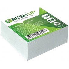 Блок паперу для нотаток 85х85мм 400 арк не клеєний Білий, Fresh Up арт.FR-1211 Блок паперу для нотаток 85х85мм 400 арк не клеєний Білий, Fresh Up арт.FR-1211